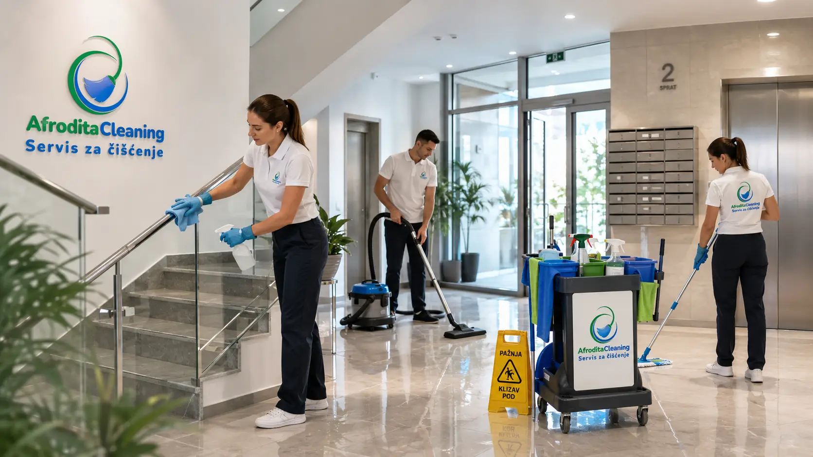 Residential building cleaning