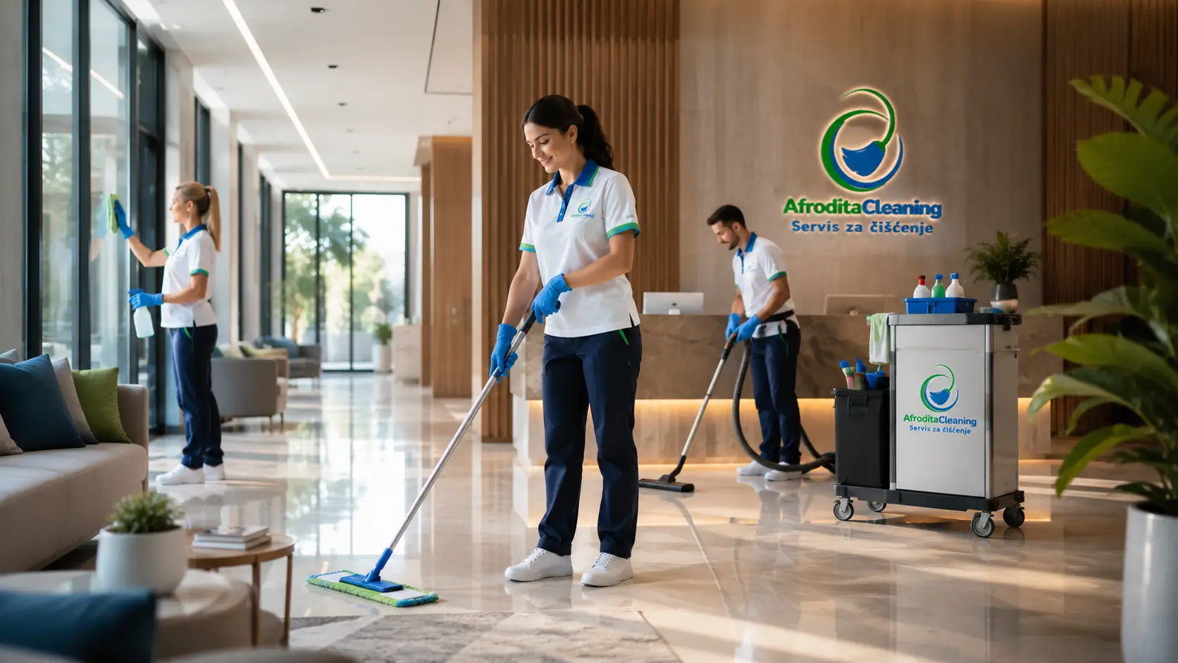 Professional regular maintenance of a commercial facility in Zagreb